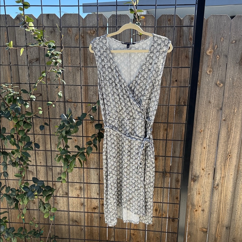 Easy Black and White Wrap Dress